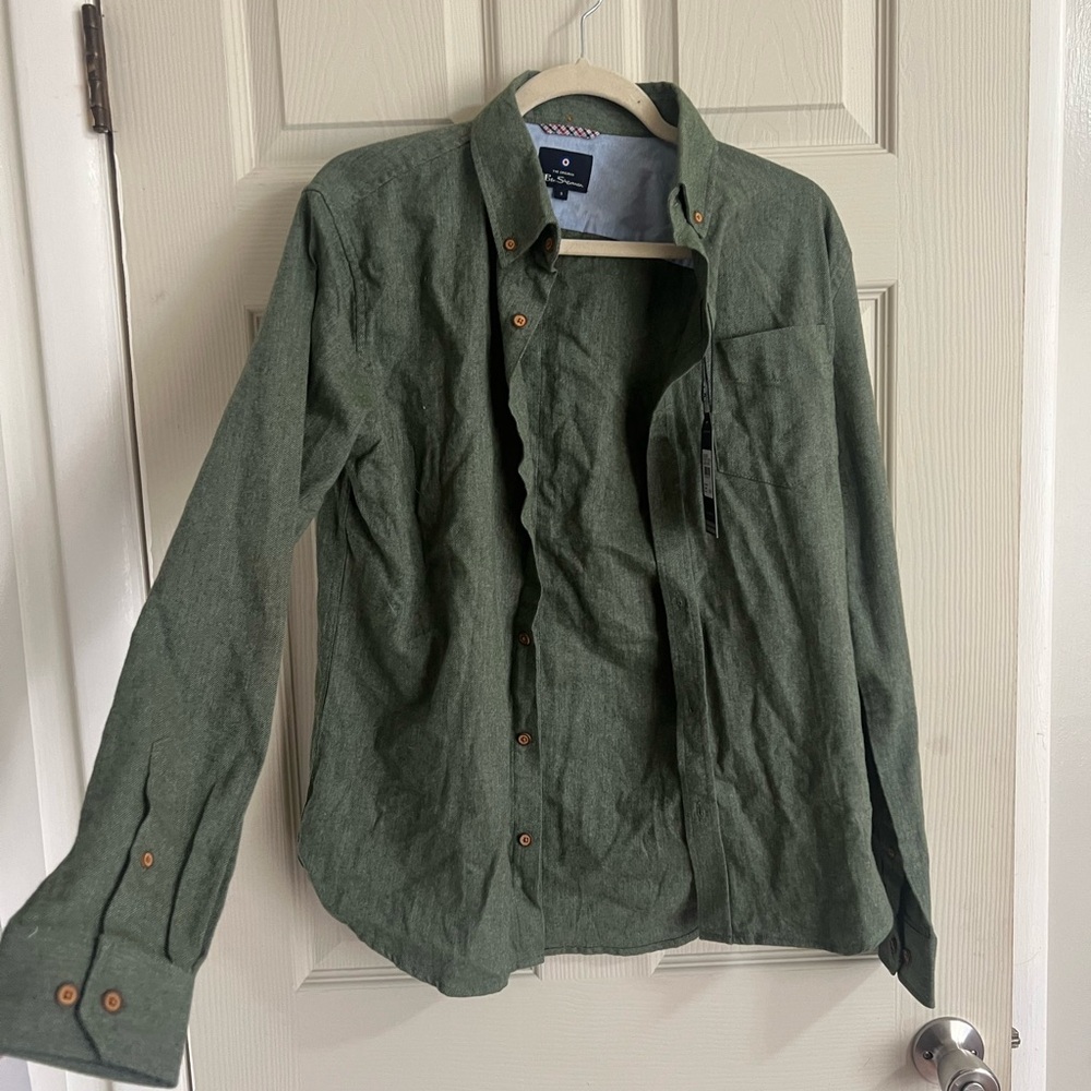 Ben Sherman Olive Button-Up Shirt